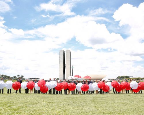 Procuradores de Salvador participam de guarda-chuvaço em Brasília
